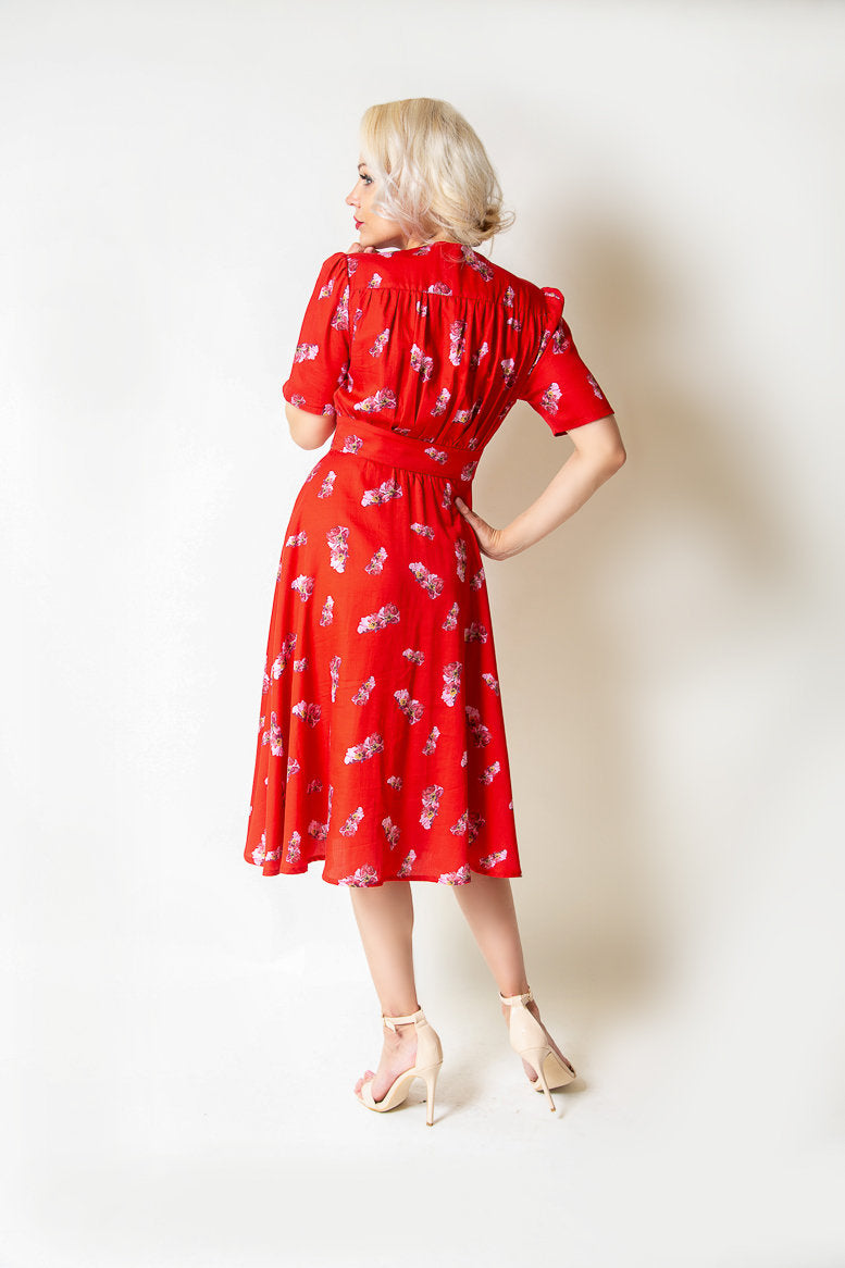 Red Cotton Dress 