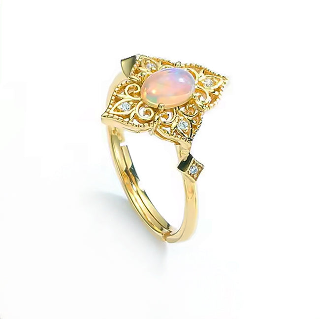 Opal 18K Gold  Plated Ring 