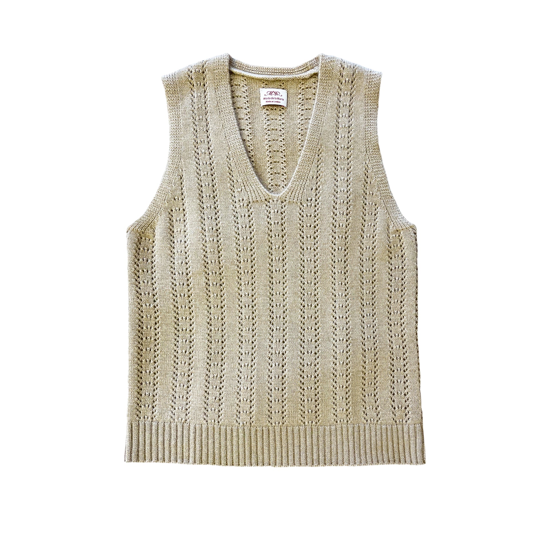 Cashmere knit vest (232M12511602) for Woman